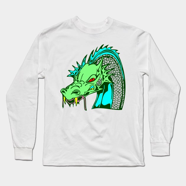Dragon Long Sleeve T-Shirt by scdesigns